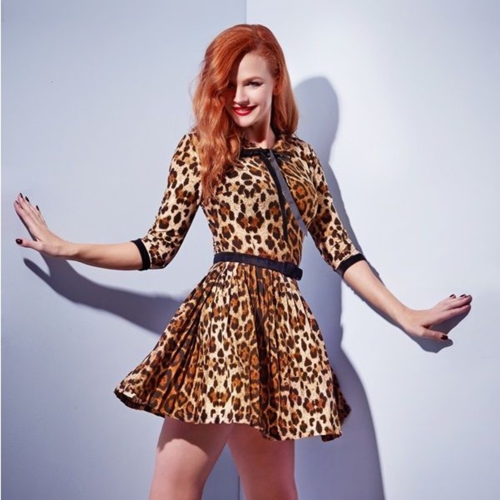 ISO Wheels & Dollbaby Leopard Day Dress size 12